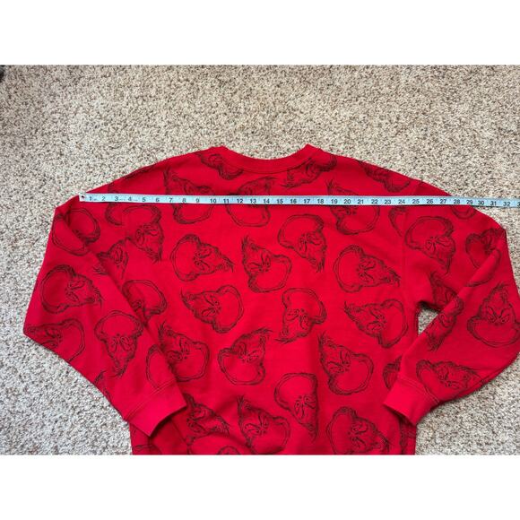 THE GRINCH Sweatshirt, Size XL, Christmas, Holiday, Red - Picture 8 of 8